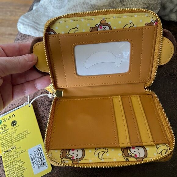 1 LEFT! Sanrio Loungefly Monkichi Ziparound Wallet - Picture 6 of 6